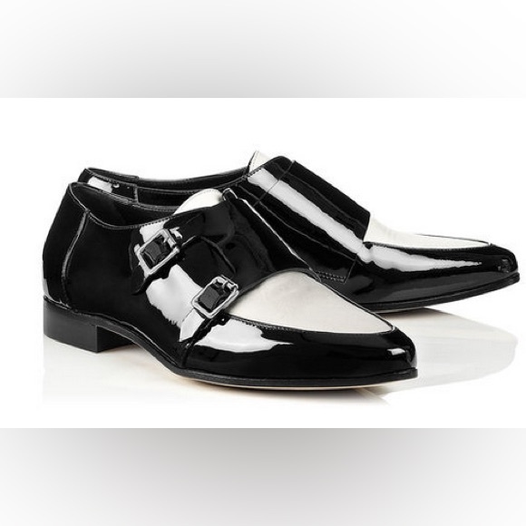 Jimmy Choo white black monk strap loafer - Picture 15 of 15